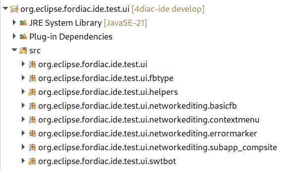 SWTBot Packages Overview