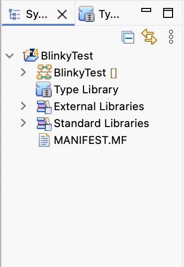 System Explorer showing project structure
