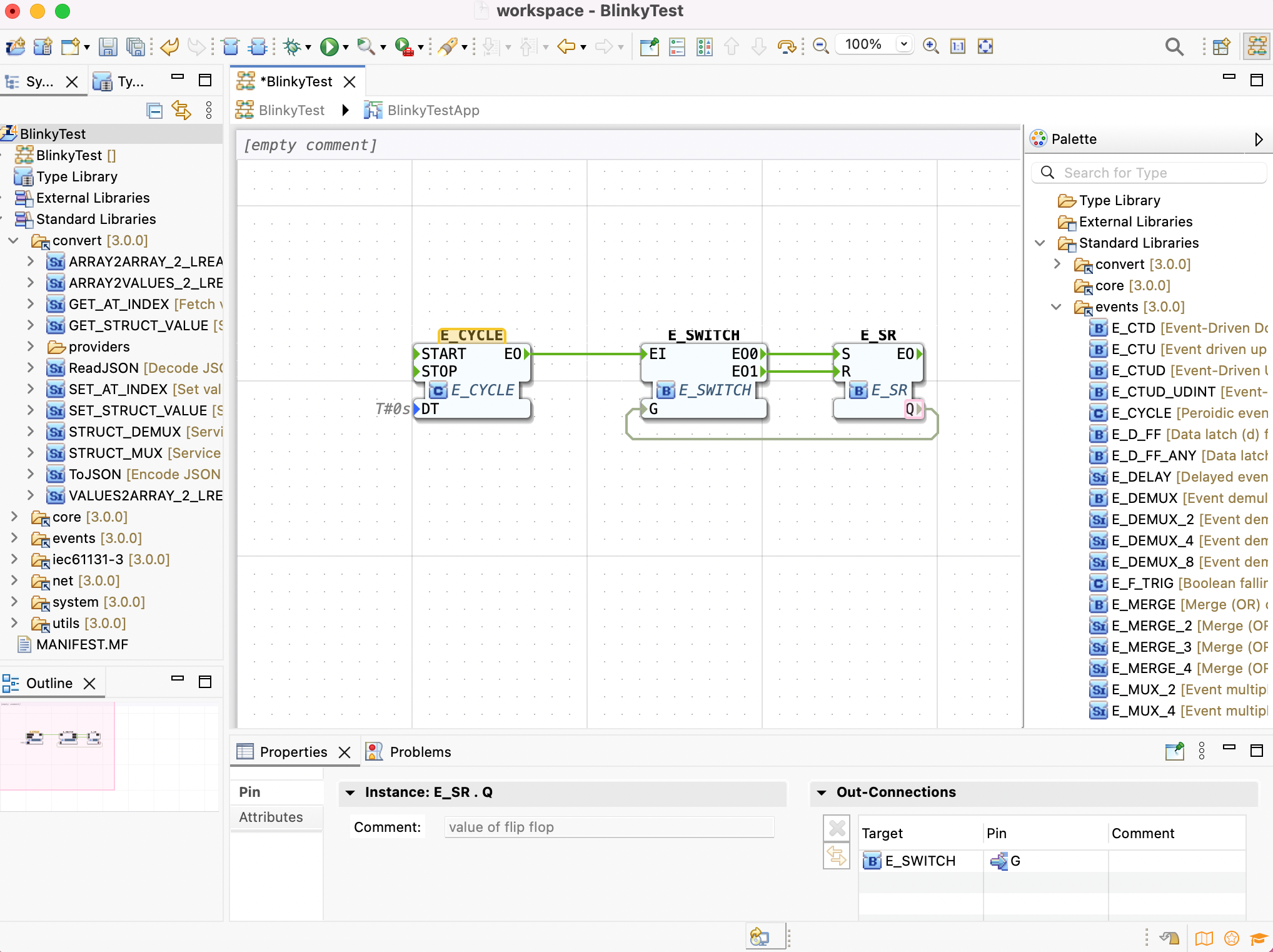 Connected Function Blocks