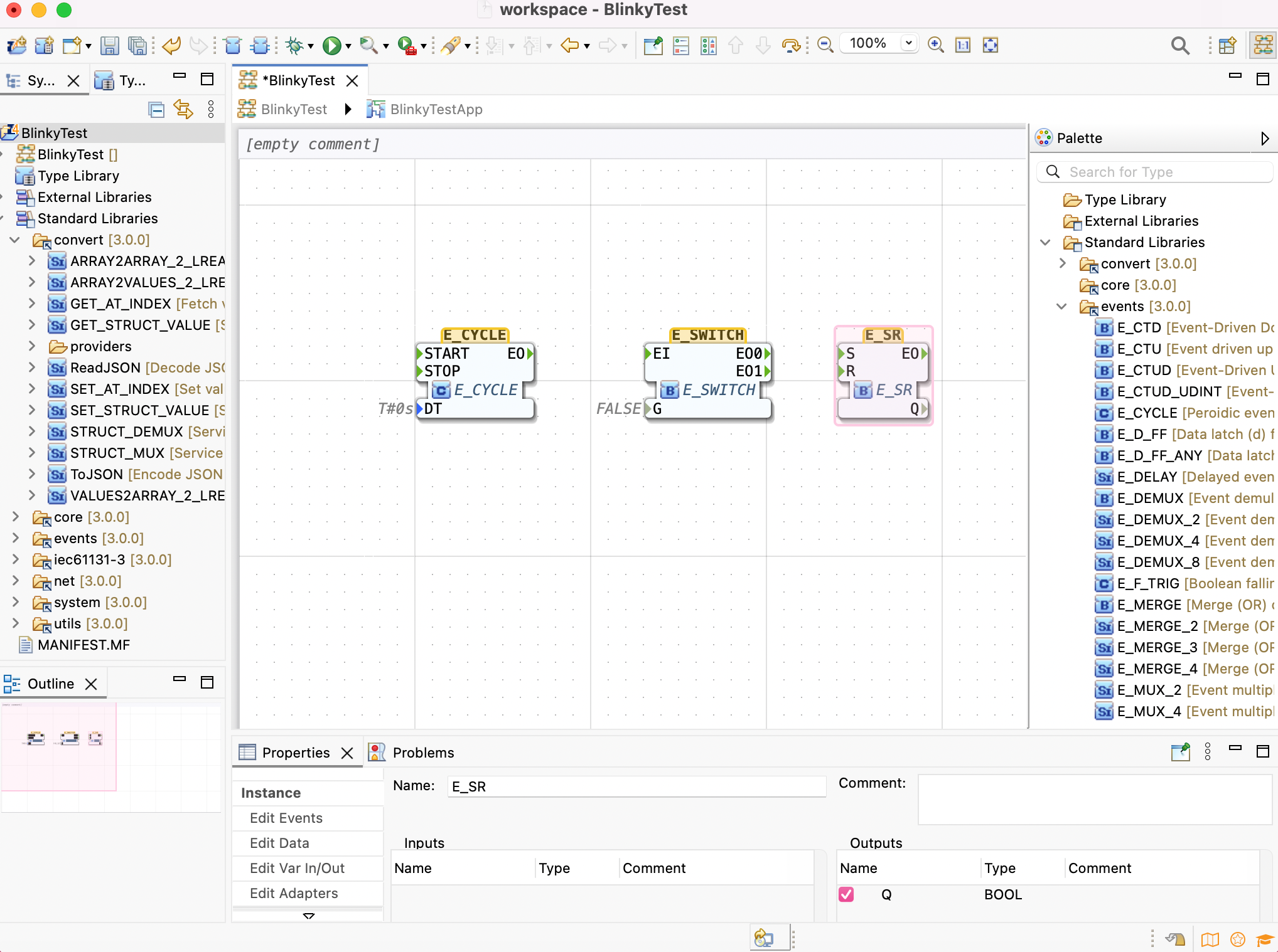 Function Blocks in the Application Editor