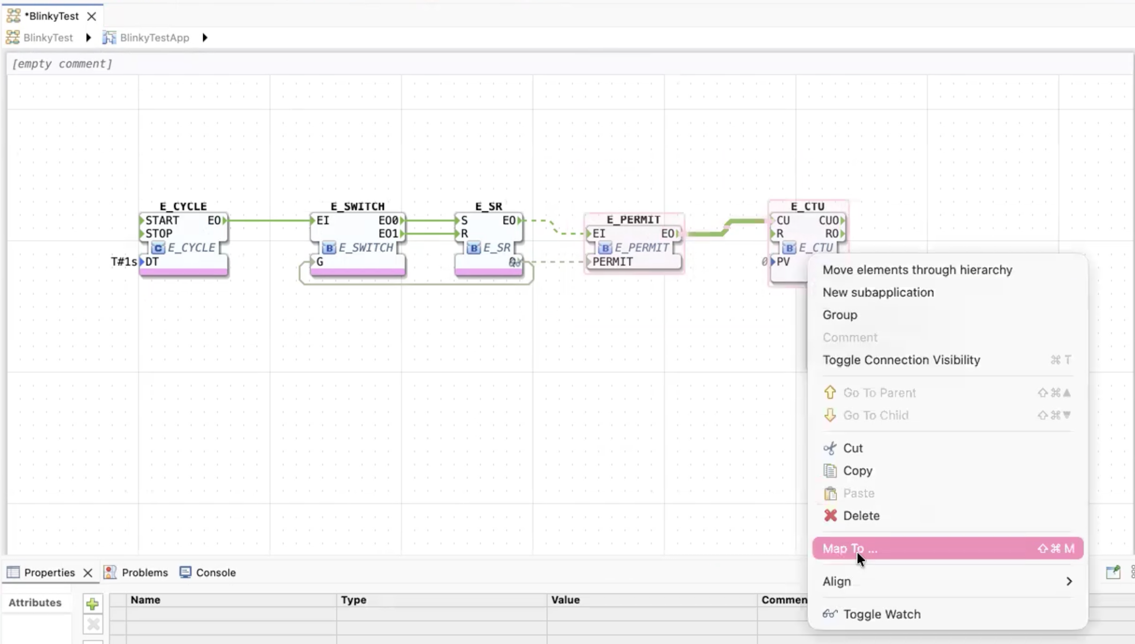 Mapping of Function Block Instances within the Application Editor