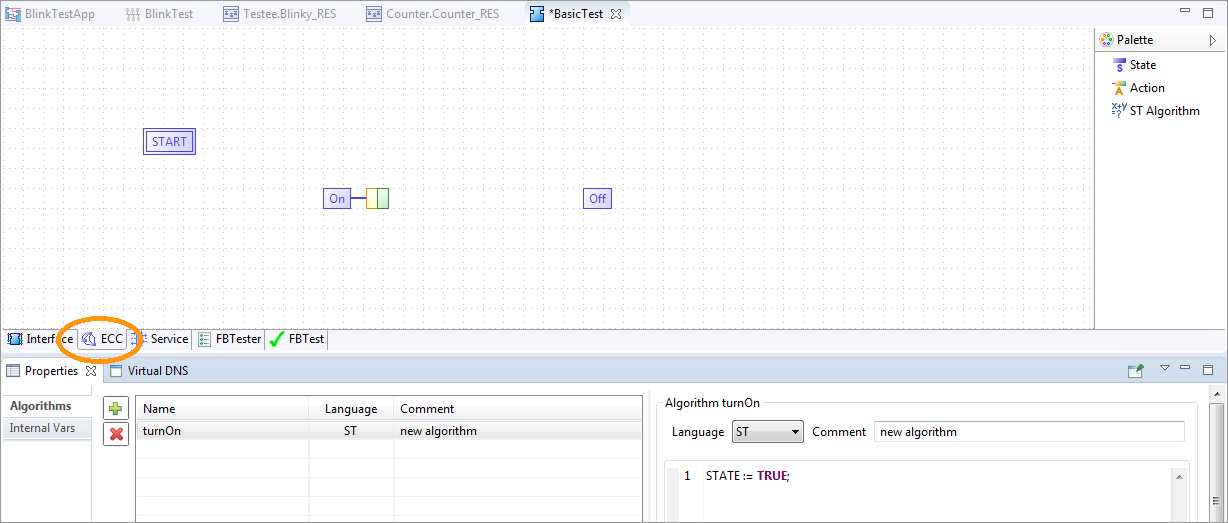 Add an Algorithm to the Action