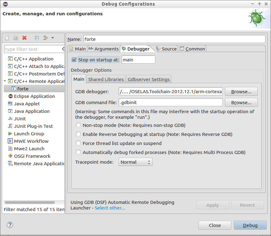 FORTE debug for Wago in Eclipse