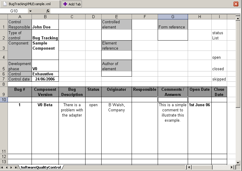 Excel workbook