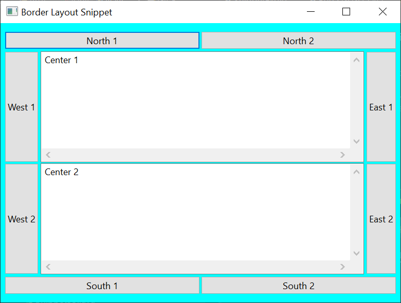 SWT Border layout.