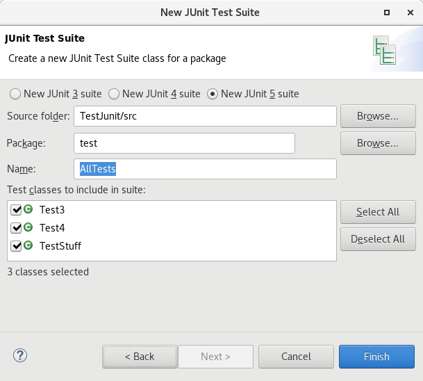 Test Suite Wizard