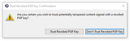 Trust Revoked Key Prompt