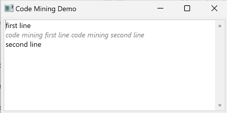 Multiline code minding drawn in one line in previous releases