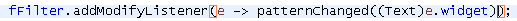 lambda expression -- everything on 1 line