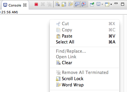 The new word wrap toolbar and popup menu command