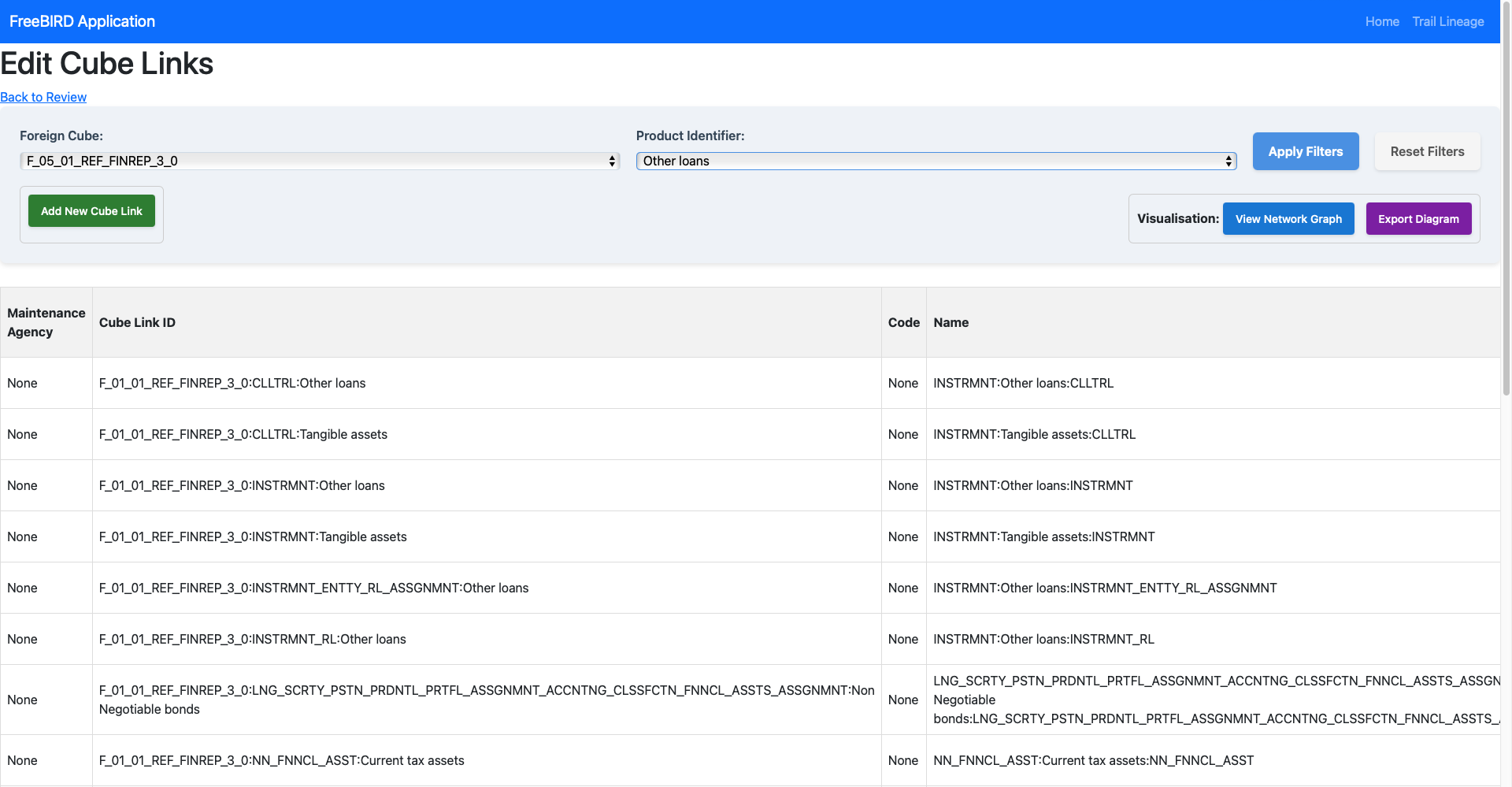 Cube Links View Main Interface