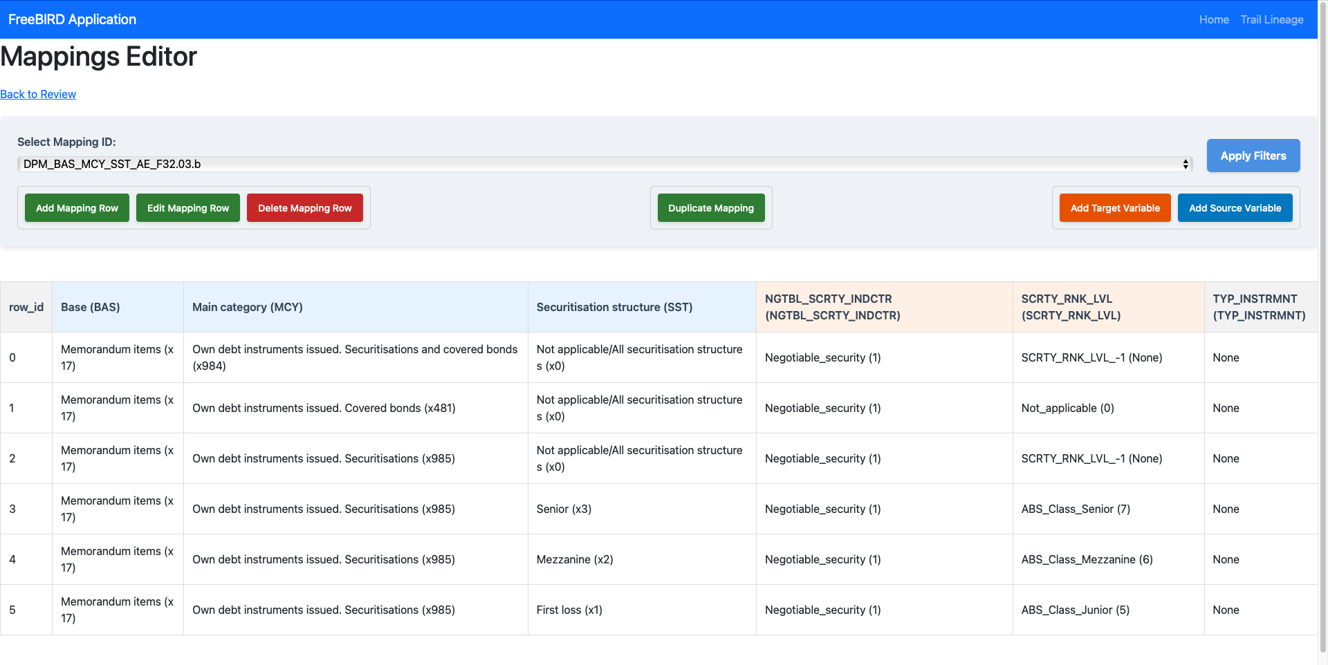 Mapping Editor with Data