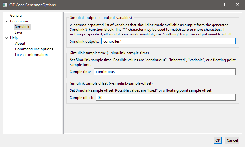 set output variables