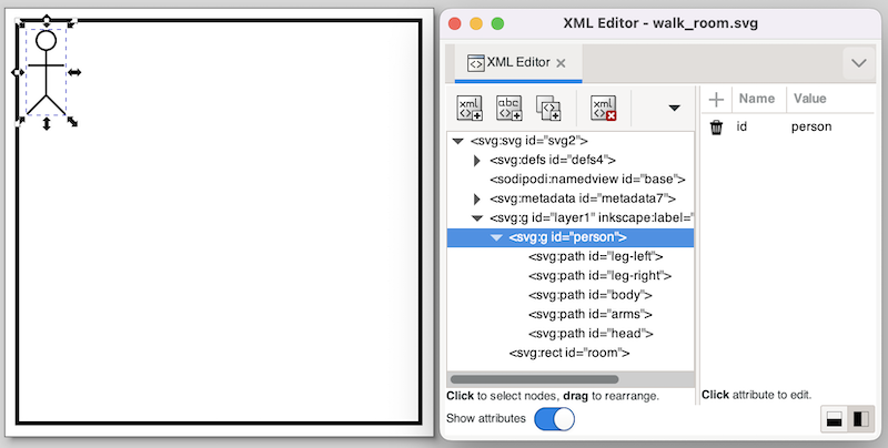 walk room inkscape