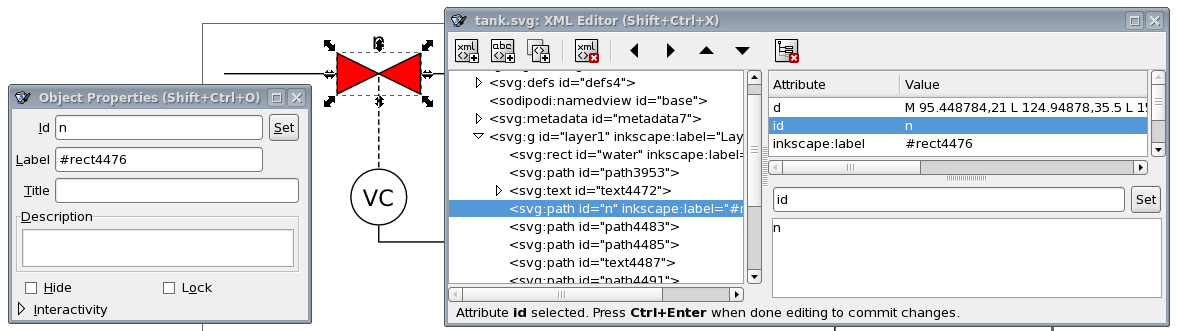 inkscape props xml