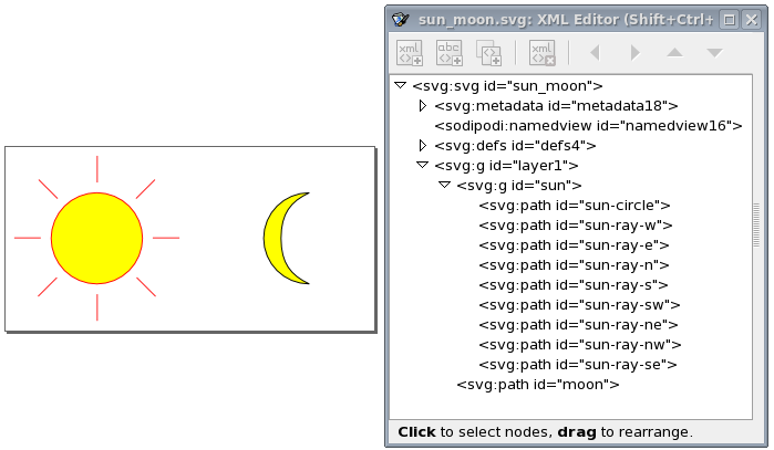 sun moon inkscape