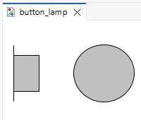 button lamp unpushed off