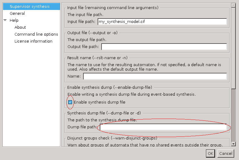 analysis enable synthesis dump