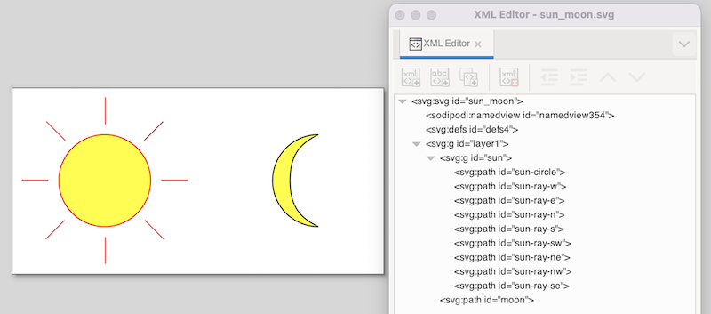 sun moon inkscape