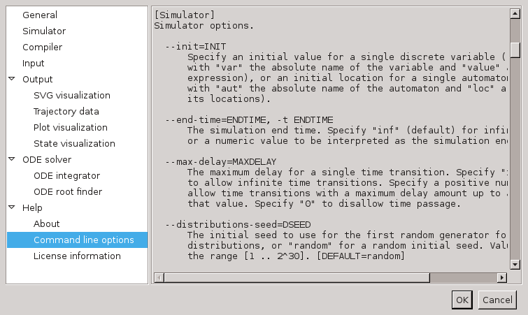 option dialog cmdline help