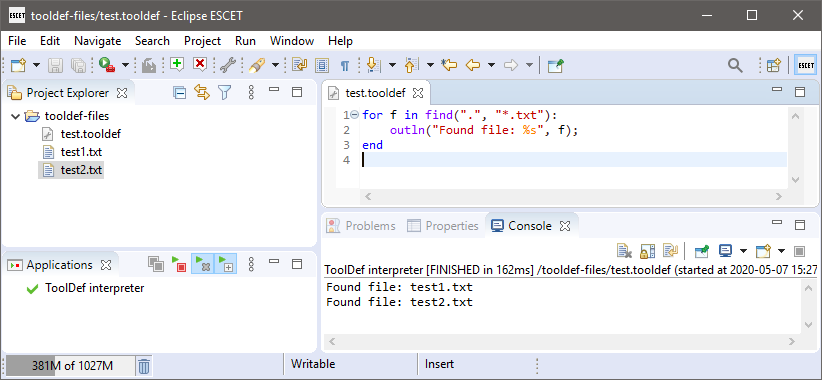 screenshot ide