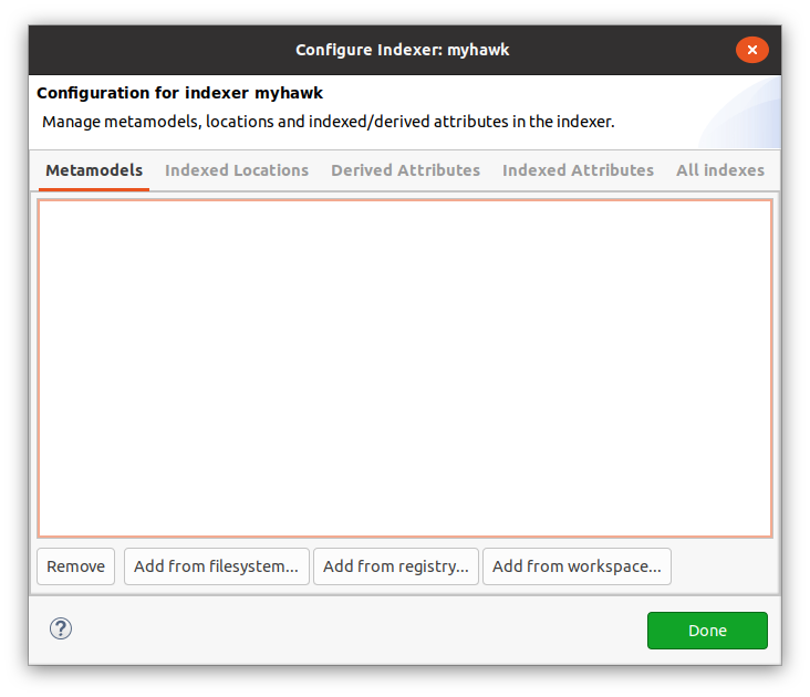 Hawk configure dialog