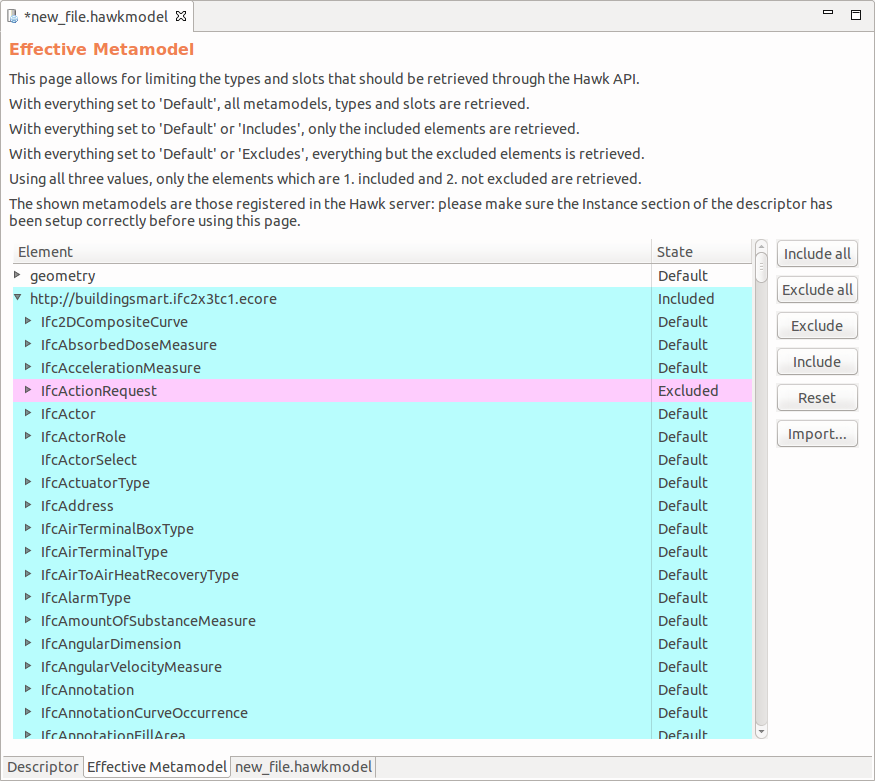 Effective metamodel editor