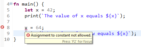 Error assigning to constant