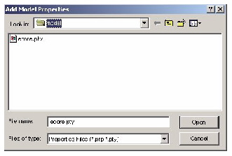 FIGURE 6. Selecting the eCore.pty file