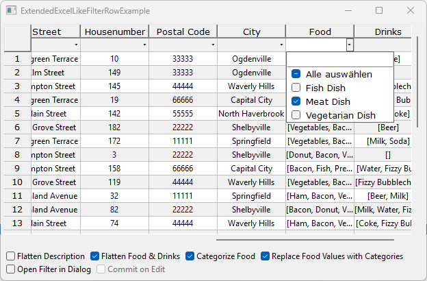 Categories ExtendedExcelLikeFilterRowExample