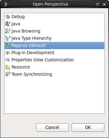 perspective menu