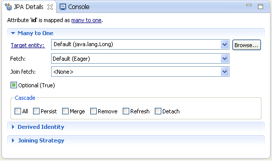 JPA Details, Many-to-one mapping