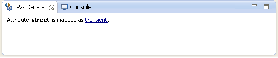 JPA Details, Transient Mapping