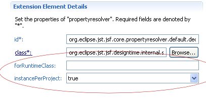 Picture of resolver extension in plugin.xml editor