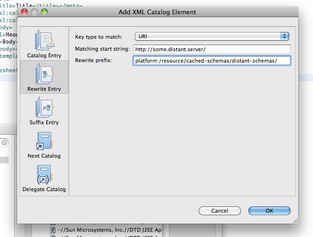 Improved XML Catalog Preference Page