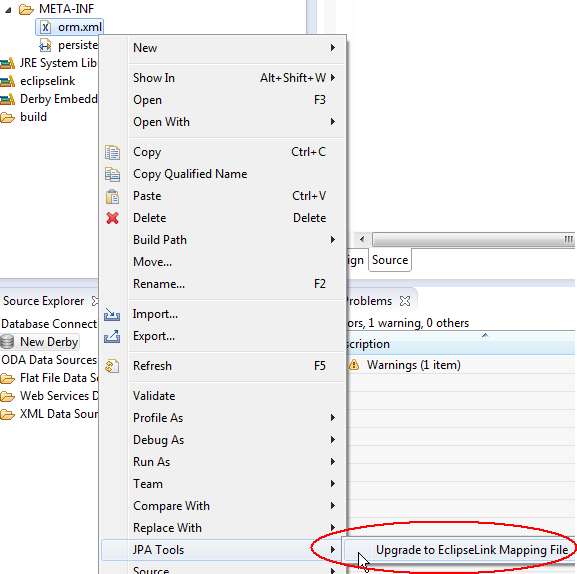 EclipseLink ORM XML upgrade