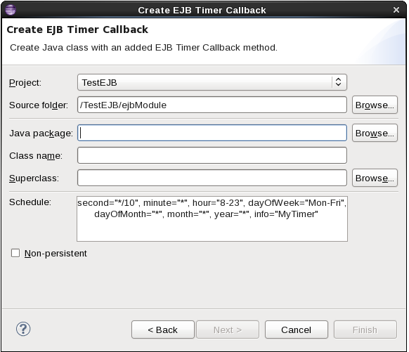 Timer callback Wizard